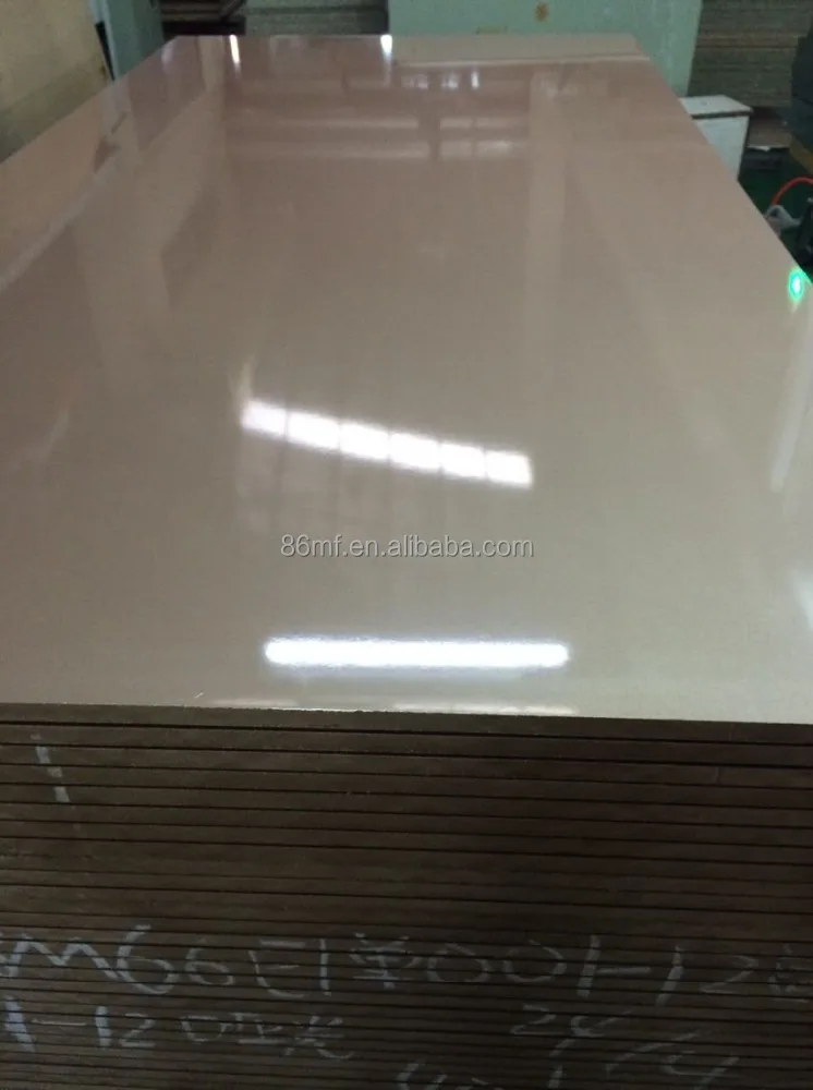 
18mm double side high gloss melamine mdf panel in different colors 