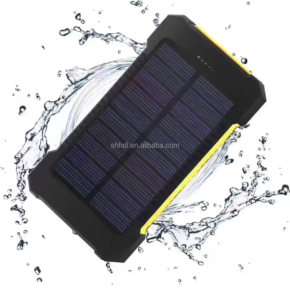 Waterproof Solar Charger Power Bank Mobile Phone Charger Power Bank 8000mAh