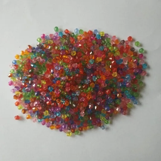 
Little bag wholesale DIY jewelry making 4mm clear crystal bicone acrylic beads 