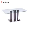 Free Sample Hideaway Chairs Korean Style Marble Stainless Steel Furniture Root Restoration Hardware Dining Table