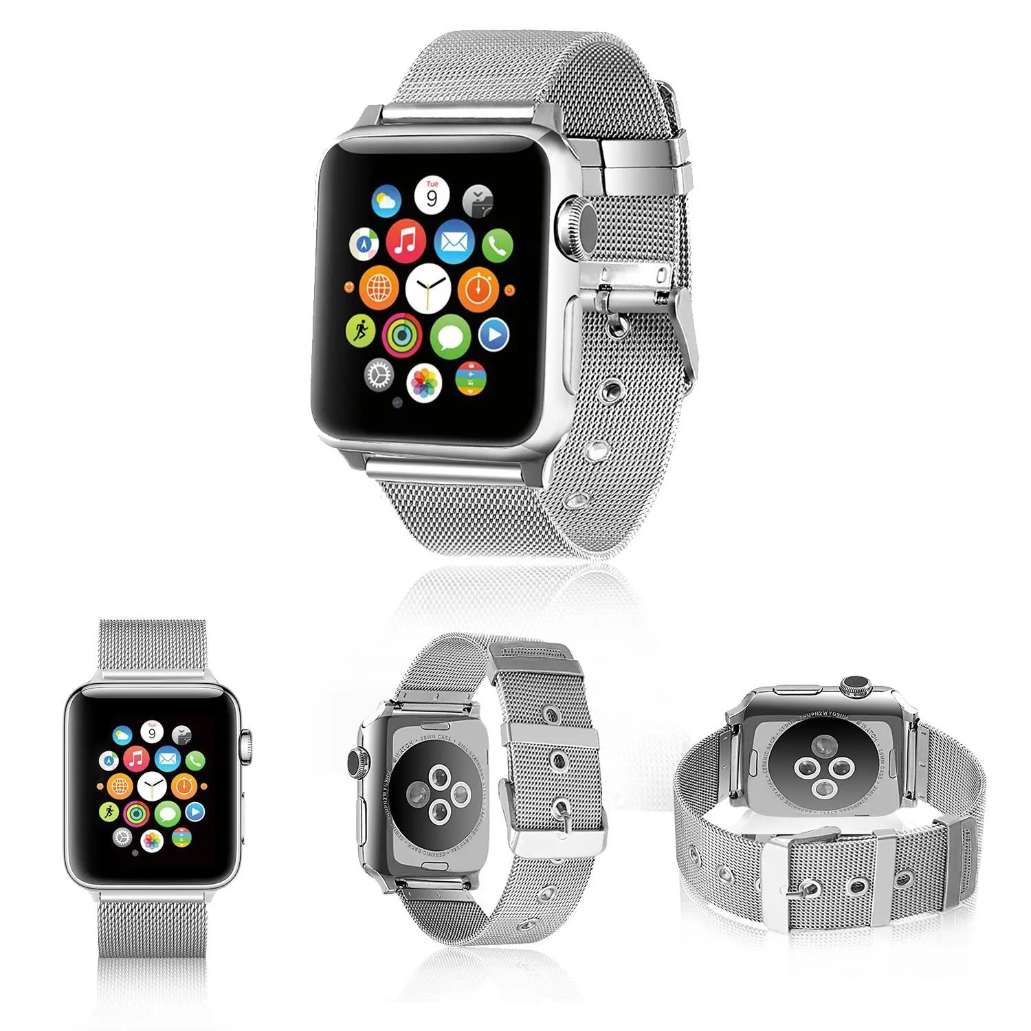 smartwatch stainless steel strap 