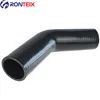 2.5" 45 Degree Silicone Elbow Hose Coupler Black Intercooler Pipe Turbo Boost