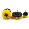 Soft/Hard/Extra Hard Revolver 3pcs Drill Brush Grout Scrubbing Brushes