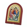 Religious Silver Icons On Wood The Trinity Contains The Holy Spirit