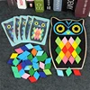 Factory wholesale kids Owl Fish Assemble Board Game Animal Sorting Blocks Toy