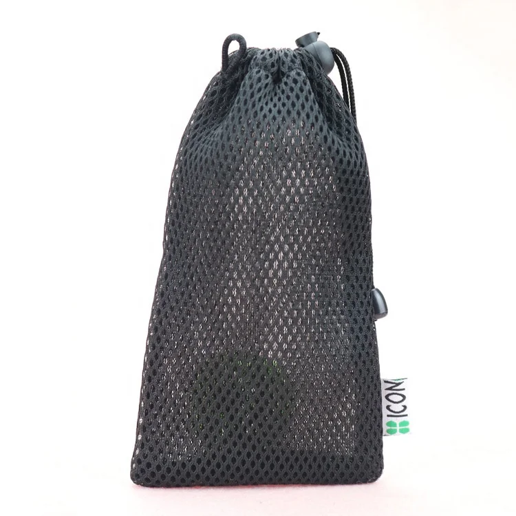 

Custom Drawstring Mesh Pouch Black Small Nylon Mesh Drawstring Bag for Earphone Power Bank Bags, We have color swatch for your choose