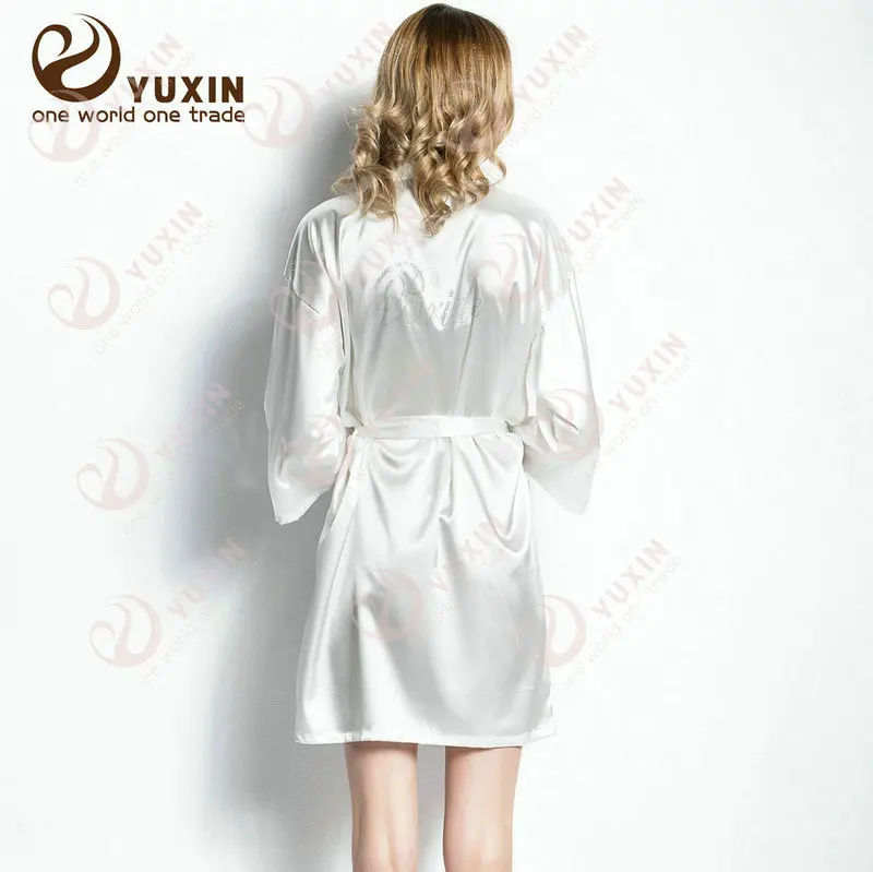 

luxury robes Women sleepwear robe Solid robe women' sleepwear silk robe nightgown/Bathrobe SR0015, Many colors