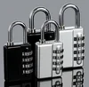 4-Dial combination padlock/Digital combination lock with master key/Travel luggage security lock
