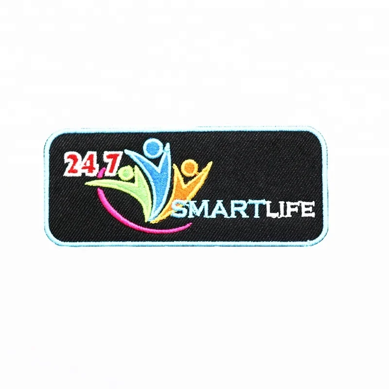 Custom Smart Life Banner Patches Slogan Embroidered Patch Buy