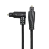 90 Degree angle to straight HIFI Digital Optical Fiber Audio Cable Toslink cable