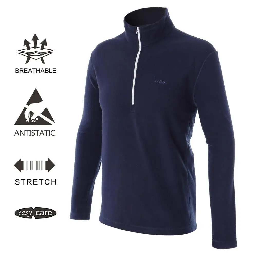 

winter clothing men black 1/4 zip sherpa fleece pullover, Availble