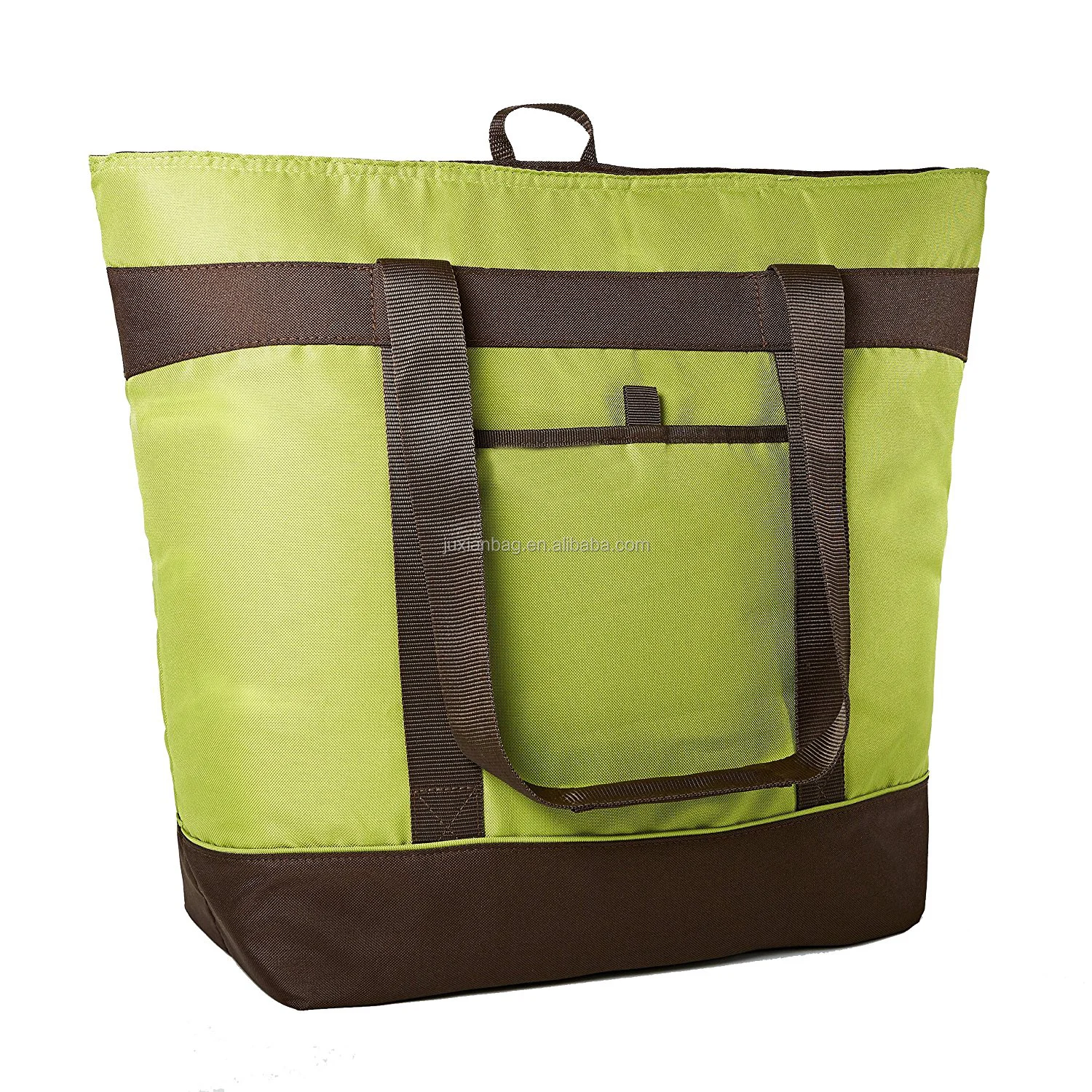 可重复使用的绝缘食品袋重型可折叠购物尼龙热手提袋
