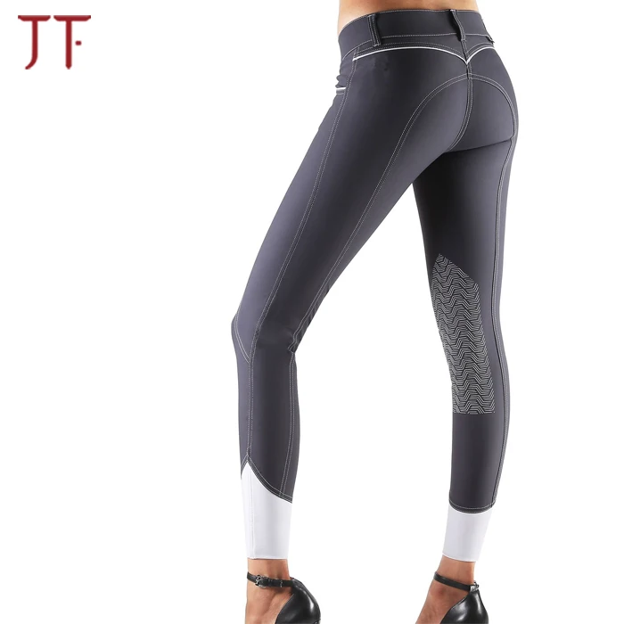 
Silicone Printing Stirrups Horse Breeches Custom High Waist Horse Riding Tights 