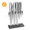 Promotional best kitchen knives 12 pieces bass stainless-steel knife set with block