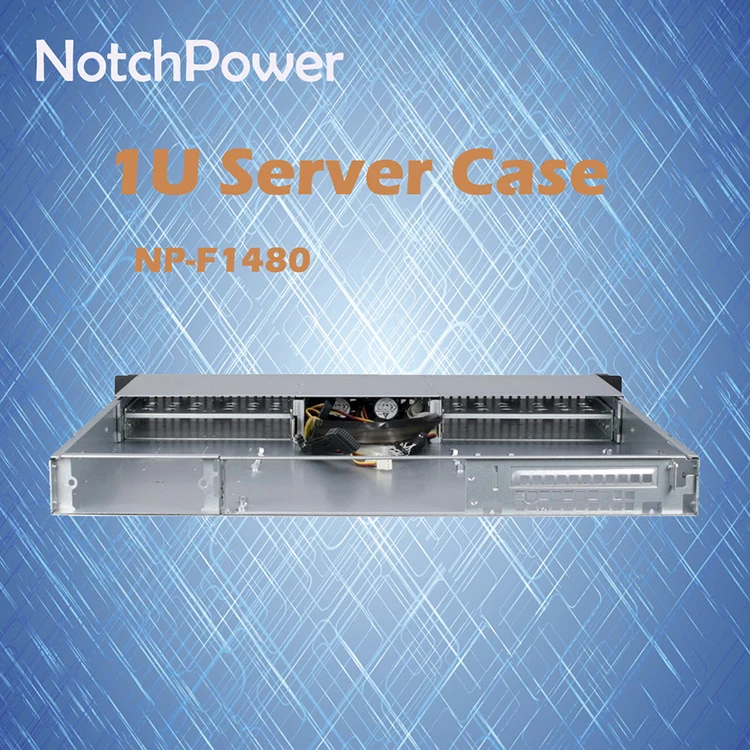 PC Computer Industrial Rack Mount Server Chassis Case 1U