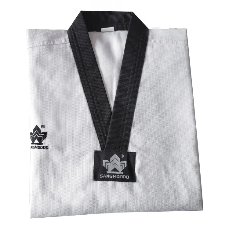 

Custom durable breathable no pilling martial arts dress taekwondo master uniform, White