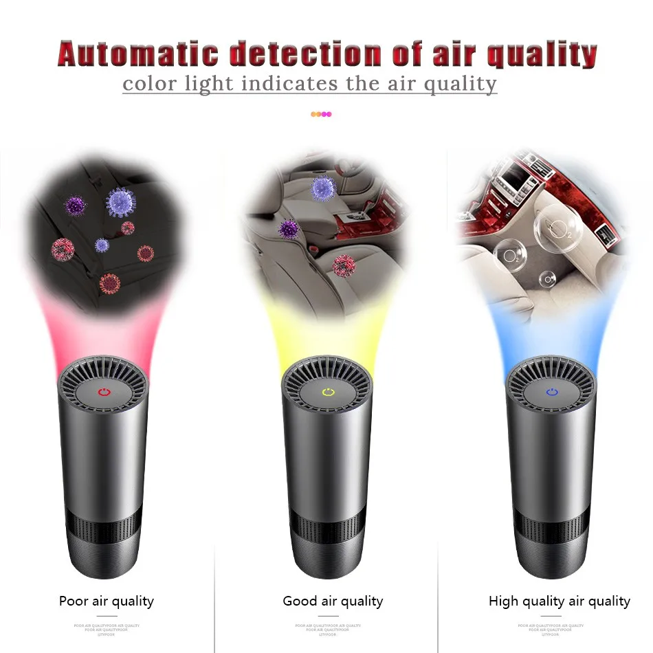 Automotive Voc Sensor Car Air Purifier With Hepa Filter Buy Air