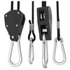 Heavy duty hydroponics reflector 1/8 inch rope ratchets, grow light reflector hanger, led aquarium light hangers