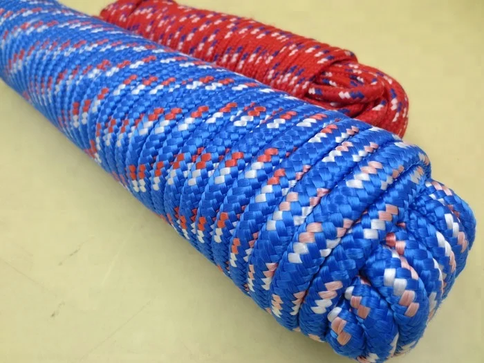 High quality customized package and size 16 strand diamond braided rope for sailboat, yacht, etc