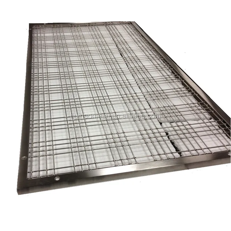 Room Divider Aisi304 Square Weave Wire Mesh,Crimped Type Architectural