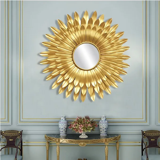 

Gold Bloom 3D Iron Sunflower Wall Hanging Arts Decoration