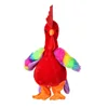 Colorful singing roosters desperate fighting screaming chickens can sing and dance toy gifts vivid electric plush dolls