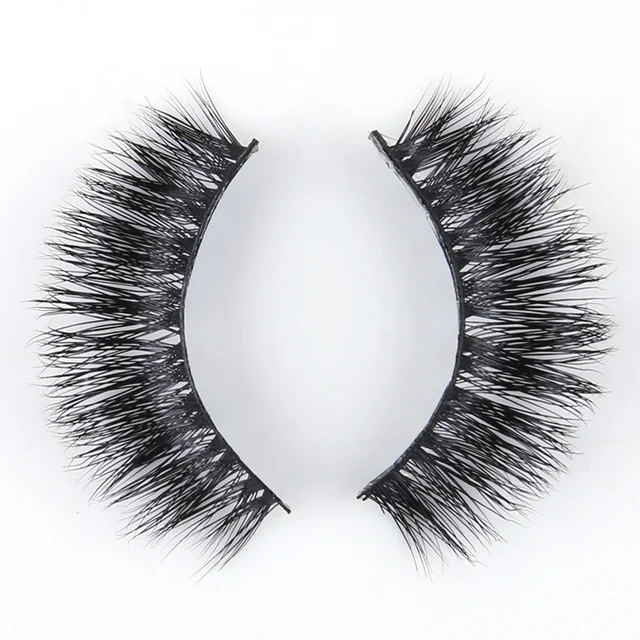 

Factory wholesale high quality 100% mink hair lashes own brand eyelashes, Natural black