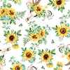 best selling sunflower printing baby boutique fabric textile