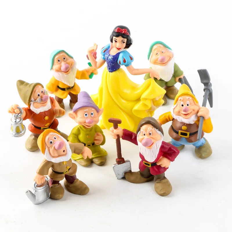 

2019 Newest 8PCS/Lot Princess Snow White and the Seven Dwarfs Figure Toy for Kids