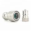 High Pressure Thread Locking Silver Quick Couplings For Hydraulic