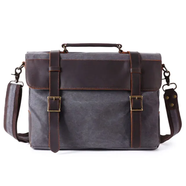 

BEARKY custom logo wholesale men vintage messenger bag canvas shoulder, As customizied