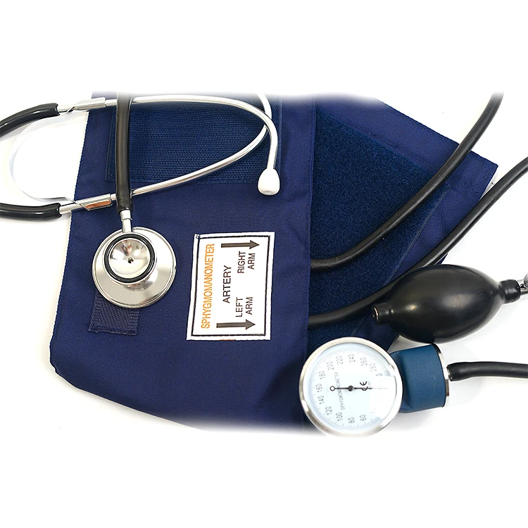 Portable Aneroid Sphygmomanometer With Dual Head Stethoscope For