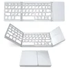 Stock Rechargeable Portable BT Wireless Foldable Mini Keyboard with Touchpad