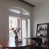 2019 white Arch Design Interior Wooden Window plantation shutter