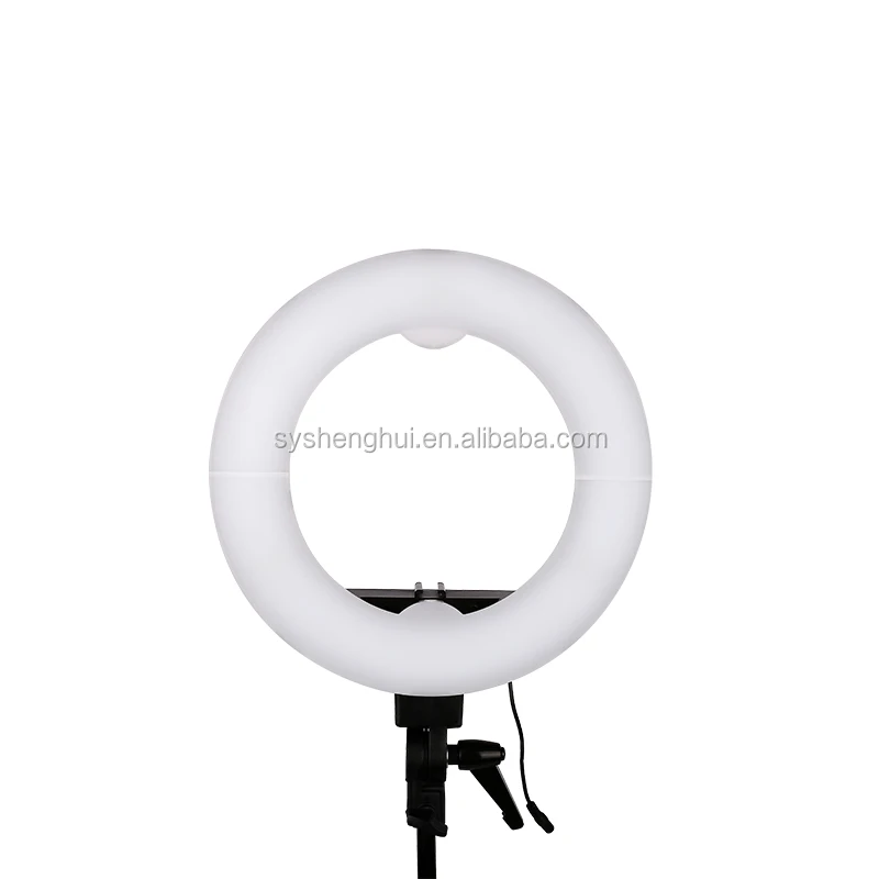

14 inch 5500K Dimmable LED Adjustable ring light, Black