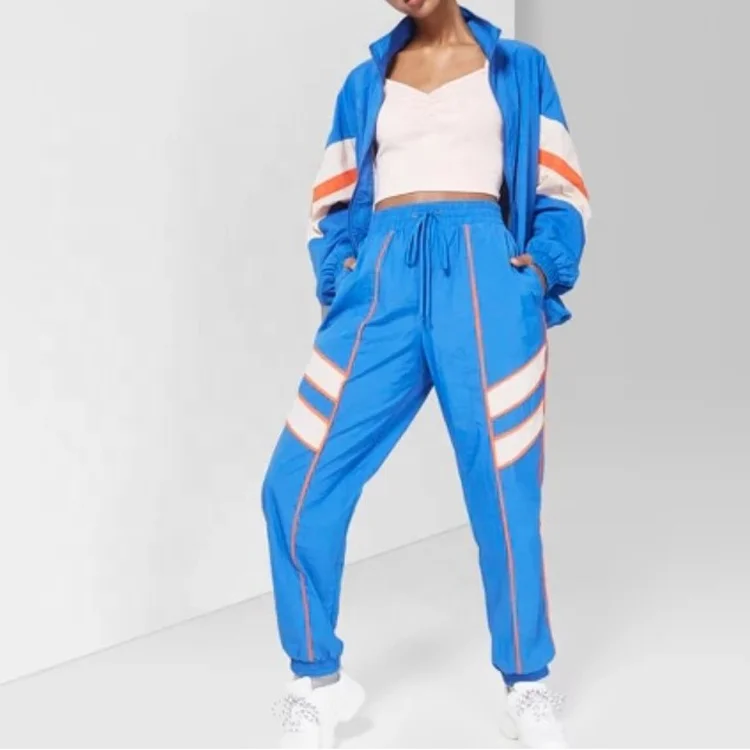 womens nylon tracksuit