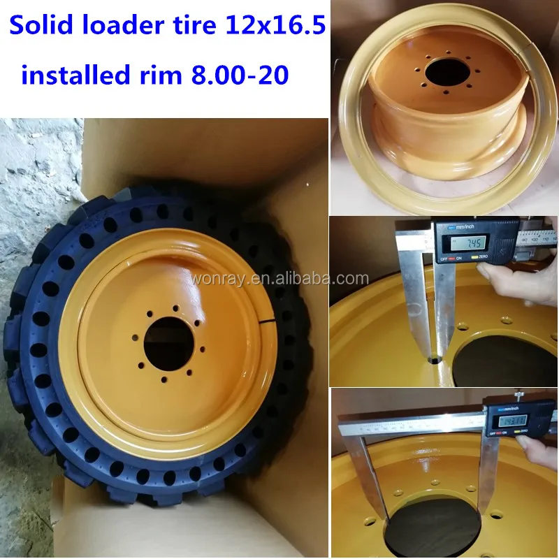 Durable 12-16.5 Backhoe Wheels for Quarry & Shipyard Use