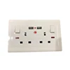 high quality double switched socket with USB port UK market
