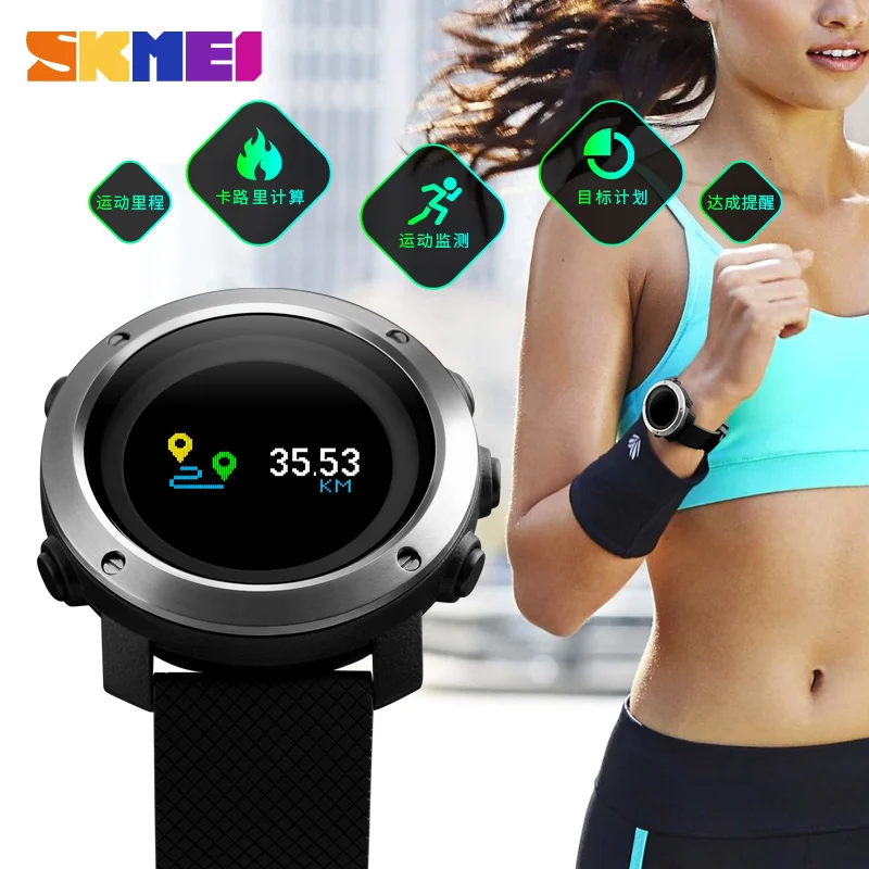 

SKMEI fashion colorful display waterproof whatsapp connected digital 3g smart watch