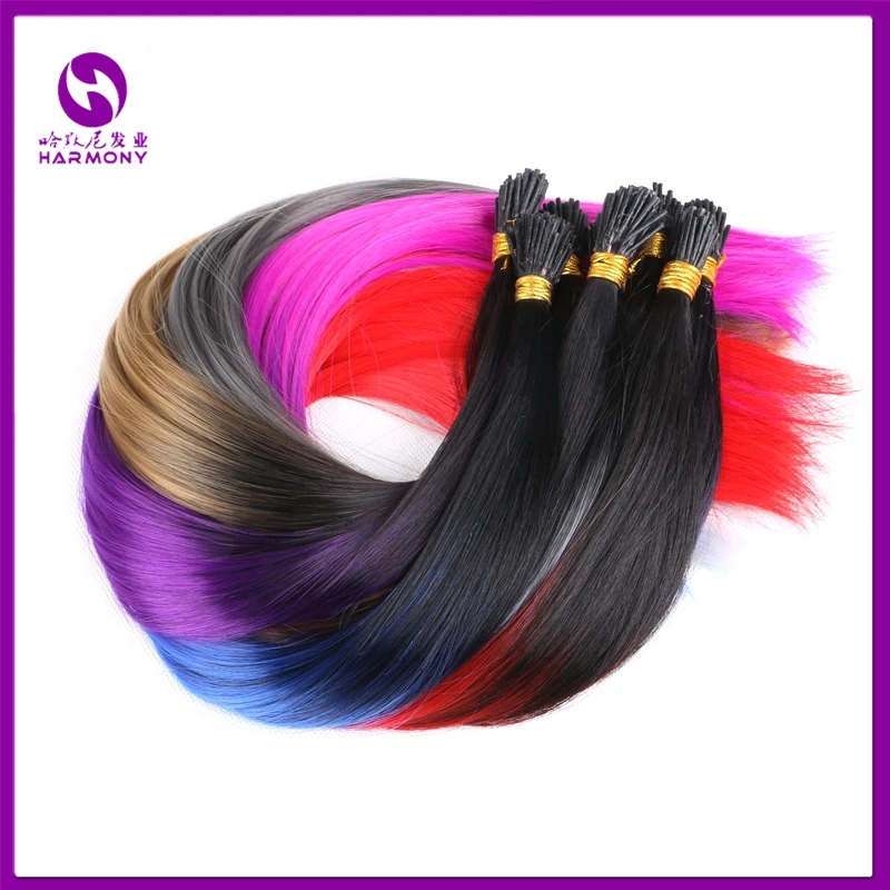 Wholesale Colorful 1g/strand Synthetic Hair Keratin Glue Sticks I Tip