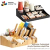 Coffee Condiment Organizer, Office Break Room Coffee Cup Holder, Sugar Tea Napkin Caddy box coffee condiment organizer