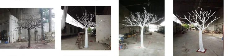 factory supply 250cm height artificial fiberglass tree trunk with decorative natural dry tree branches trunk