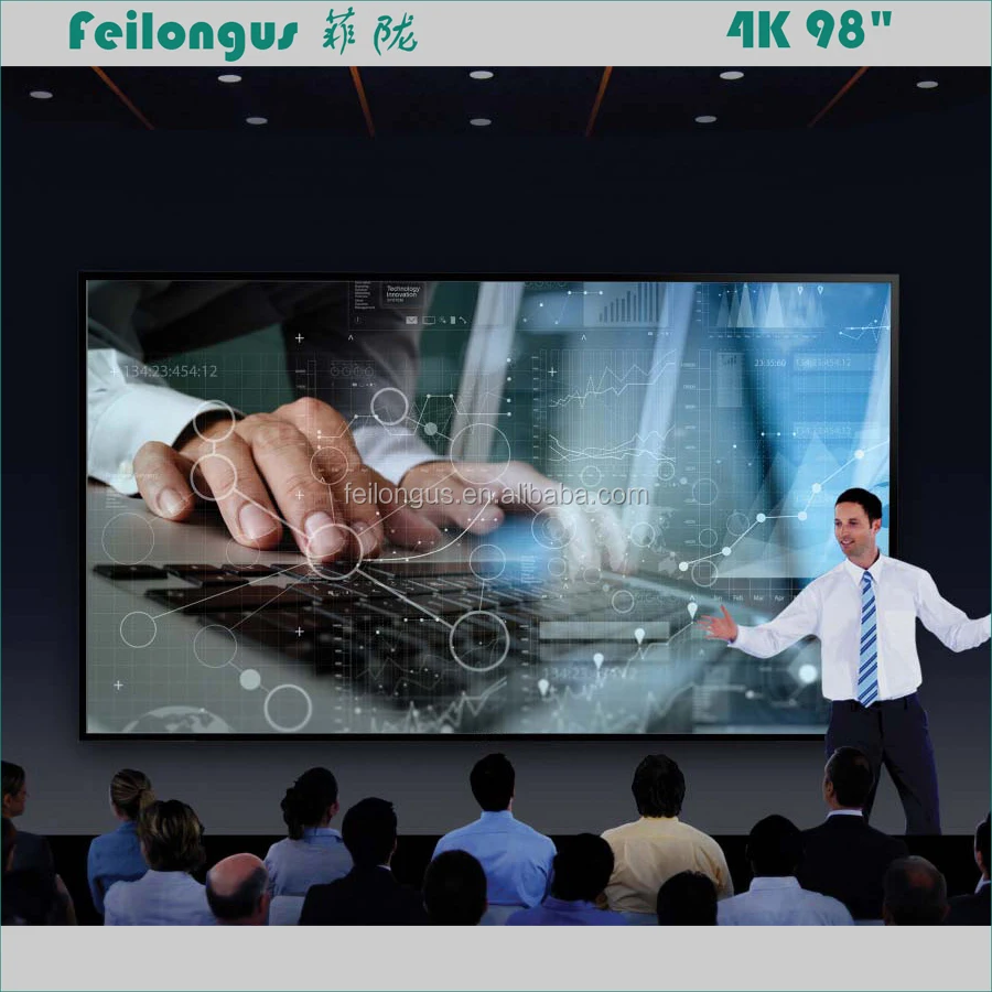 
100 98 Inch Interactive Smart Touch Flat Panel Screen For Conference; Phones, Tablets And All-In-One Panel 