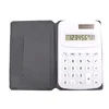Pocket calculator 8 digits display with PU cover packing set for office and school promotional