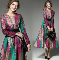 

zm53538a ladies western dress designs long sleeve fashion dress women ladies