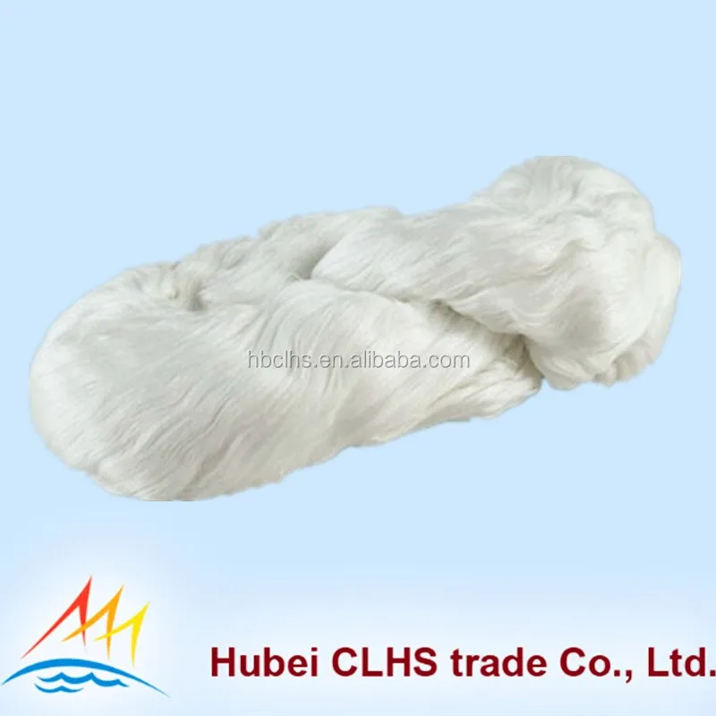 
White hank yarn 30s/2 100% polyester high bulk yarn 