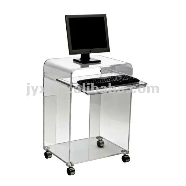 High Transparent Elegant Acrylic Computer Desk Buy Acrylic