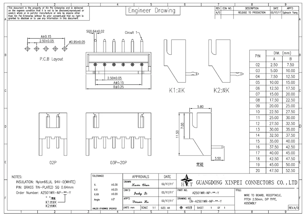 Jst Xh Connector Wafer Connector Alternatives With 2.5mm Pitch Right