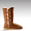 H&C-158 Micro suede plush lining TPR sole tall three buckles cheap womens snow boots 2015