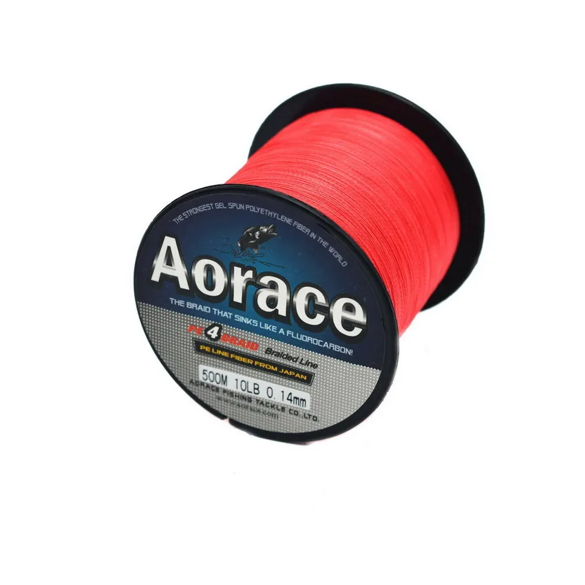 

Red 500M/10LB 4PE Fishing Line Strong Braided Lines Strands Wire